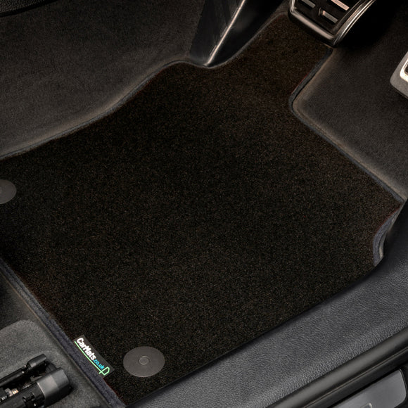 Kia EV9 2024+ 6 Seats Car Mats // Black Super, Black Trim, No Heelpad