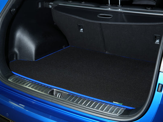 Toyota C-HR 2017-2023 Boot Mat // Graphite Super, Blue Trim