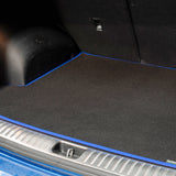 Chrysler Grand Voyager 2012-2015 Boot Mat // Black Super, Blue Trim