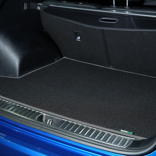 Audi A4 2016+ Boot Mat // Black Super, Grey Trim