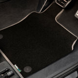Volkswagen Golf Mk3 1992-1998 Car Mats // Black Super, Grey Trim, No Heelpad