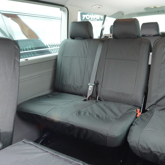 Volkswagen Transporter T5 Shuttle Minibus Van 2004-2015 Tailored  Seat Covers - Rear Twin Seat Second Row