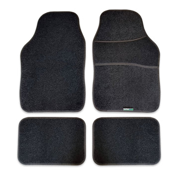 FH Group Universal Gray Carpet Floor Mats – 4-Piece Set For Auto SUV Truck, Trimmable