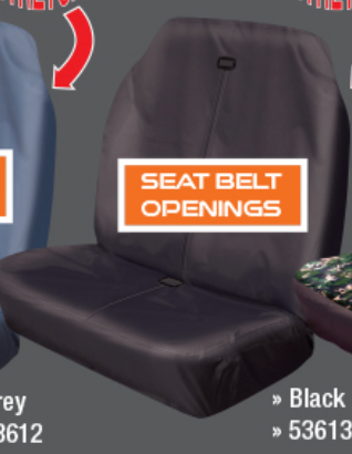 Double Stretch Black Seat Cover