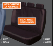 Triple Bench Black Seat Cover