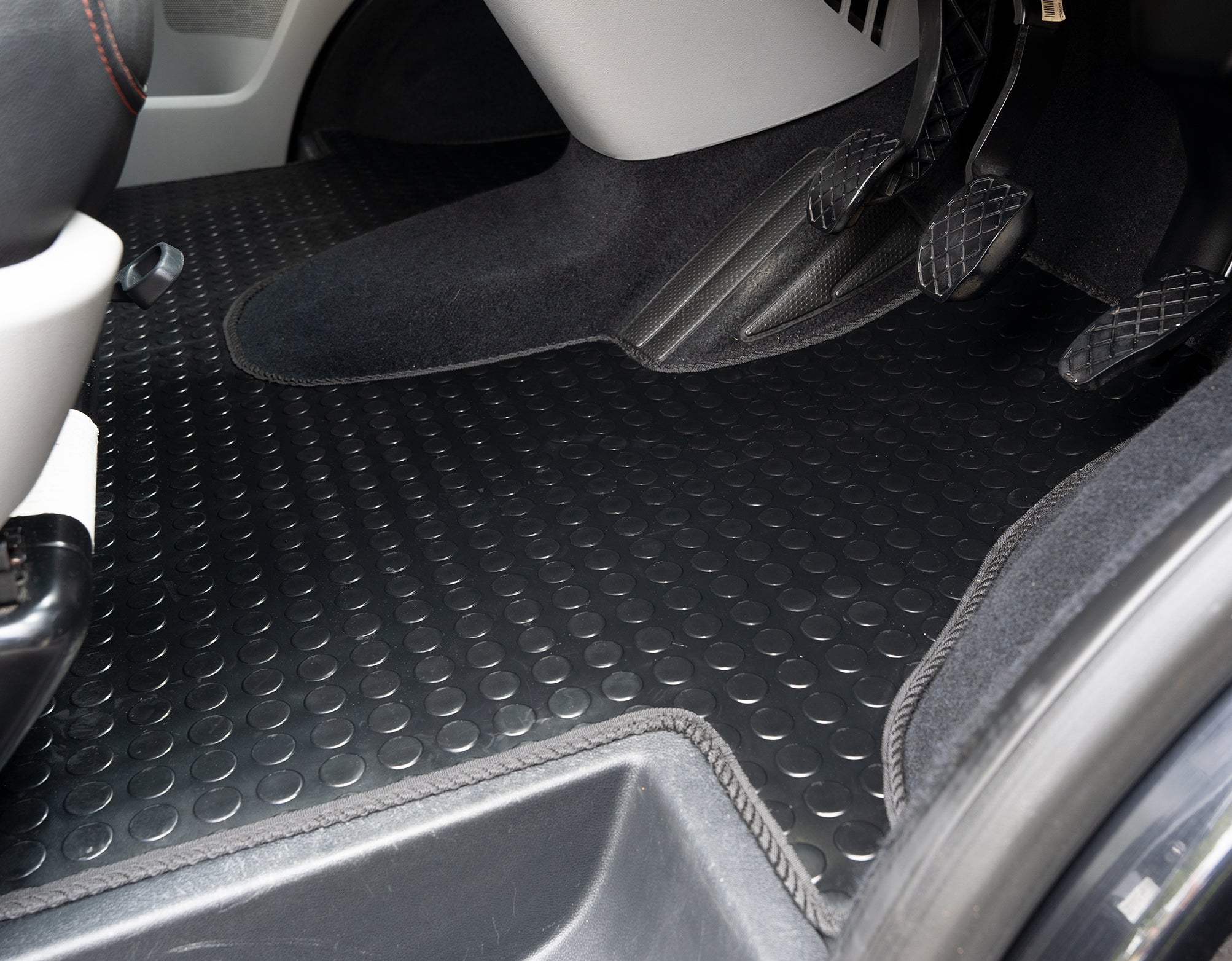 DRIVN TPE Car Floor Mats for Volkswagen Polo/Skoda Rapid-Beige